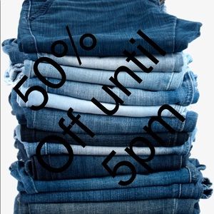 🚨🚨🚨🚨50% off ALL JEANS 🚨🚨🚨🚨